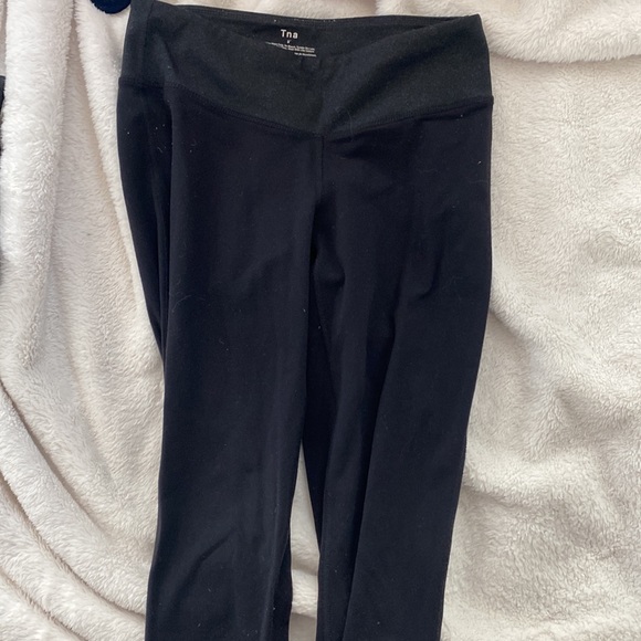 Black TNA tights with Dark Grey band - Picture 2 of 4